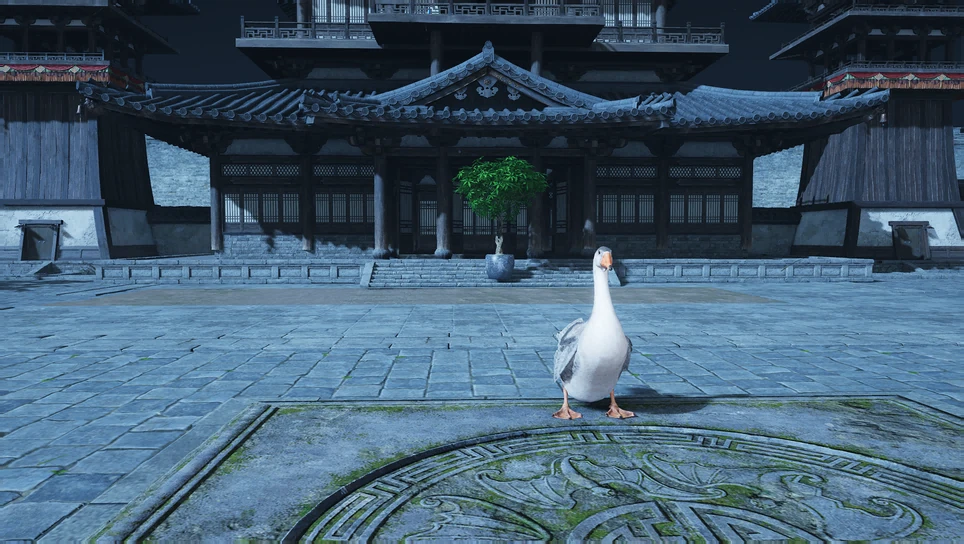 The game's tutorial picture for Giant Goose