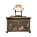 Peach Blossom Mirror and Jewelry Chest