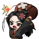 Silhouette Emote: Murong Yuan