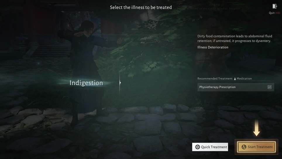 The game's tutorial picture for Diagnose Illnesses